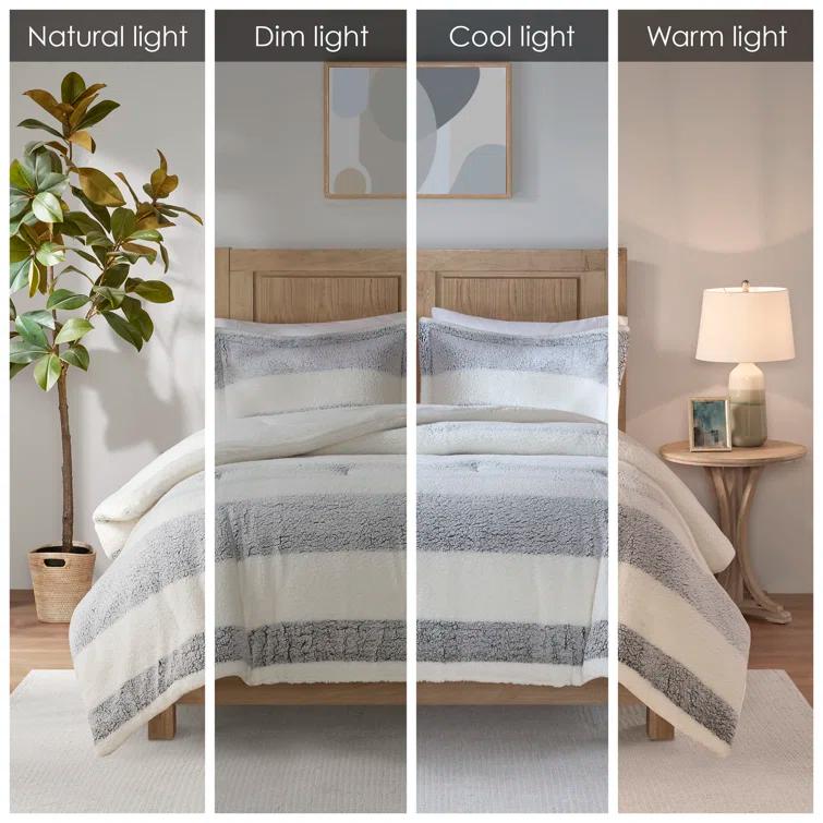 Madison Park Sherpa Comforter Set