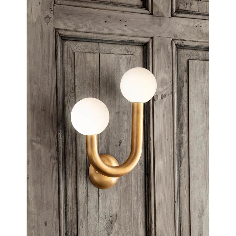Happy Sconce by Regina Andrew - Natural Brass / Left Facing