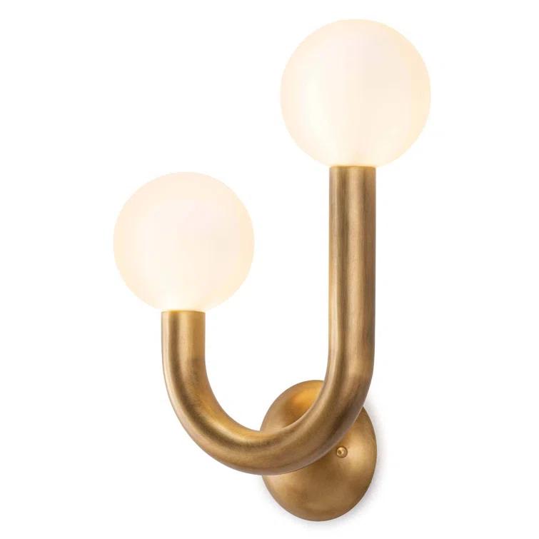 Happy Sconce by Regina Andrew - Natural Brass / Left Facing