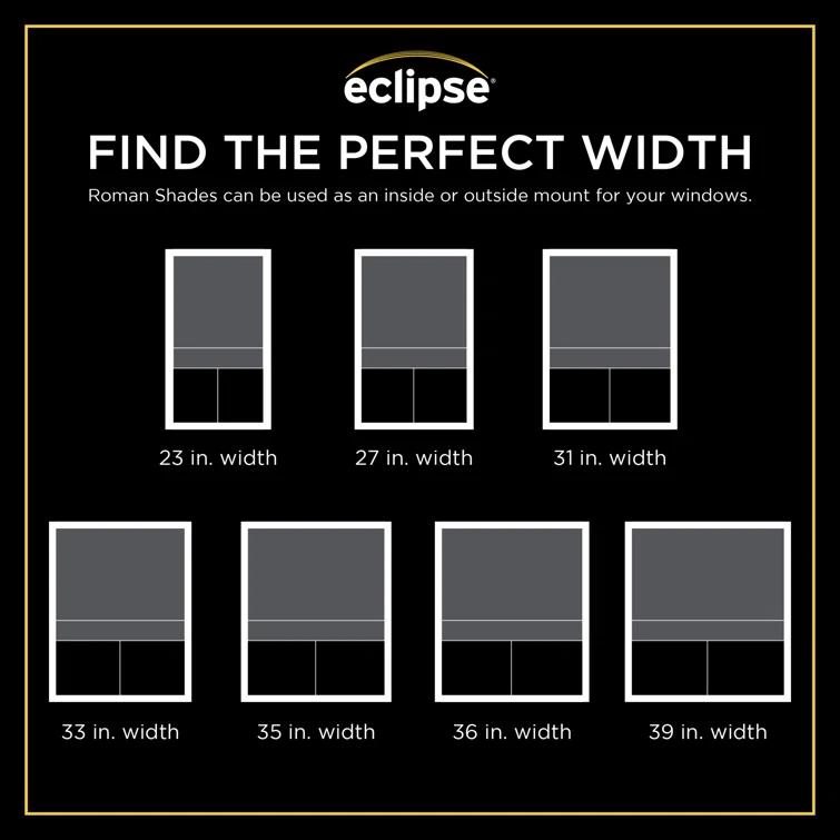 Eclipse Room Darkening Roman Shade