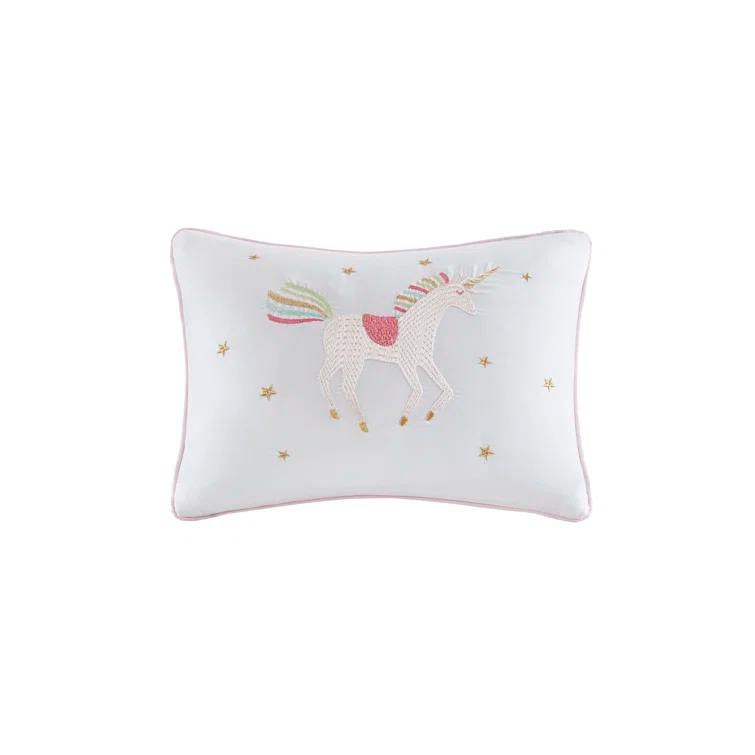Intelligent Design Kids Alicia Rainbow and Metallic Stars Comforter Set with Bed Sheets