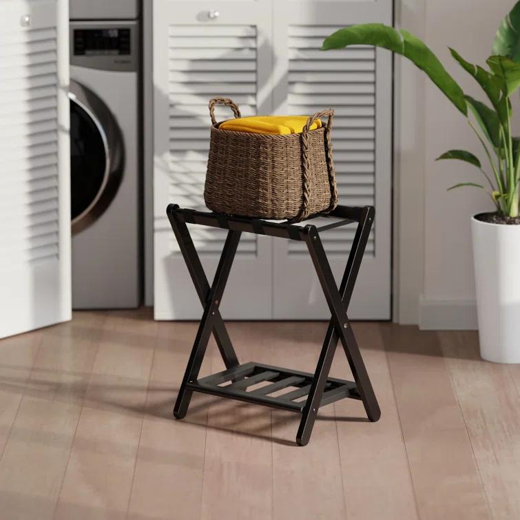 Folding Wood Luggage Rack