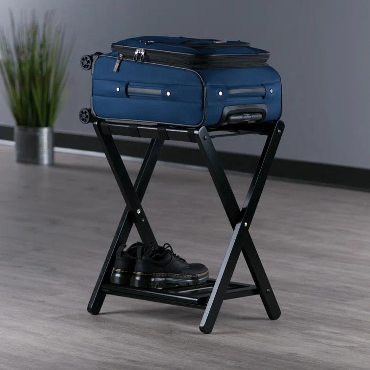 Folding Wood Luggage Rack