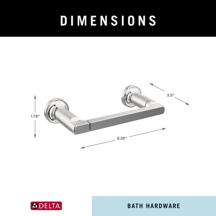 Tetra Pivot Arm Toilet Paper Holder Bath Hardware Accessory in Champagne Bronze