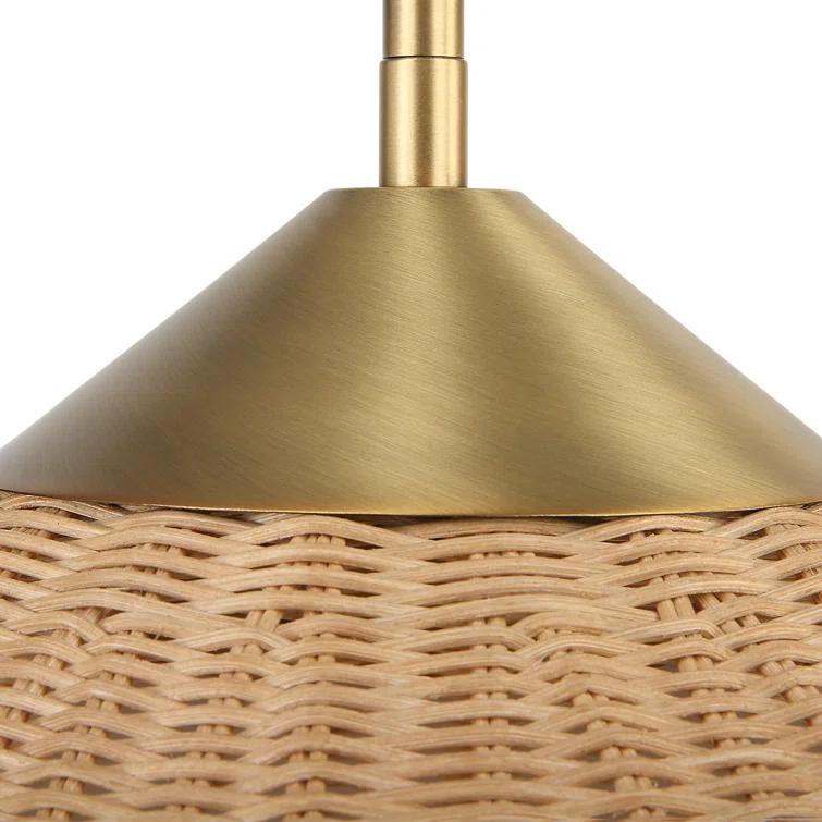 Vonetta Single Light Rattan Pendant