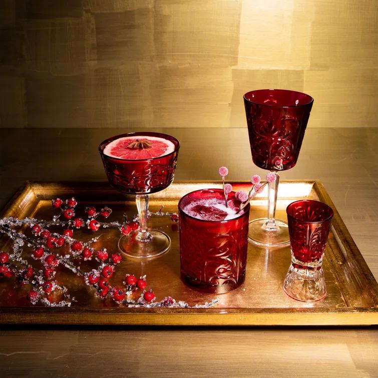 VIETRI Barocco 8oz. Handmade Wine Glass