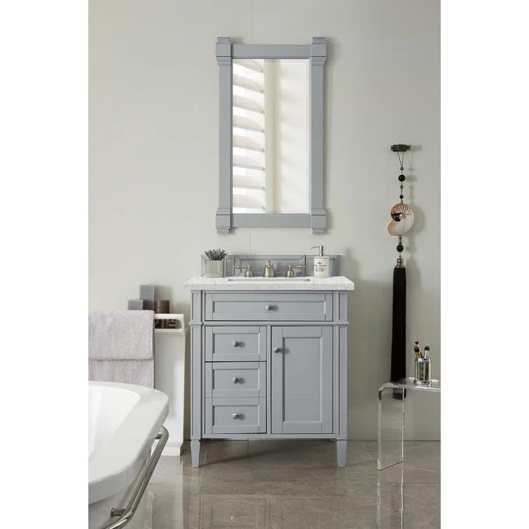Urban Gray Plywood Single Vanity with Backsplash