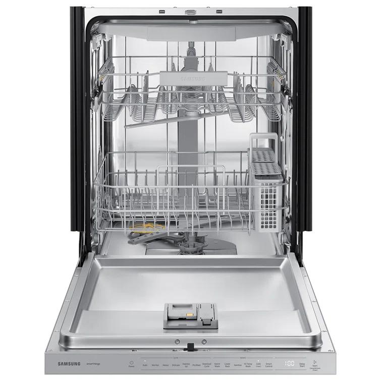 Samsung 24" 46 dBA ENERGY STAR Certified Smart Built-in Top Control Dishwasher with Adjustable Rack
