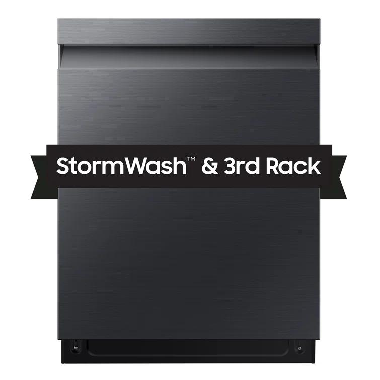 Samsung 24" 46 dBA ENERGY STAR Certified Smart Built-in Top Control Dishwasher with Adjustable Rack