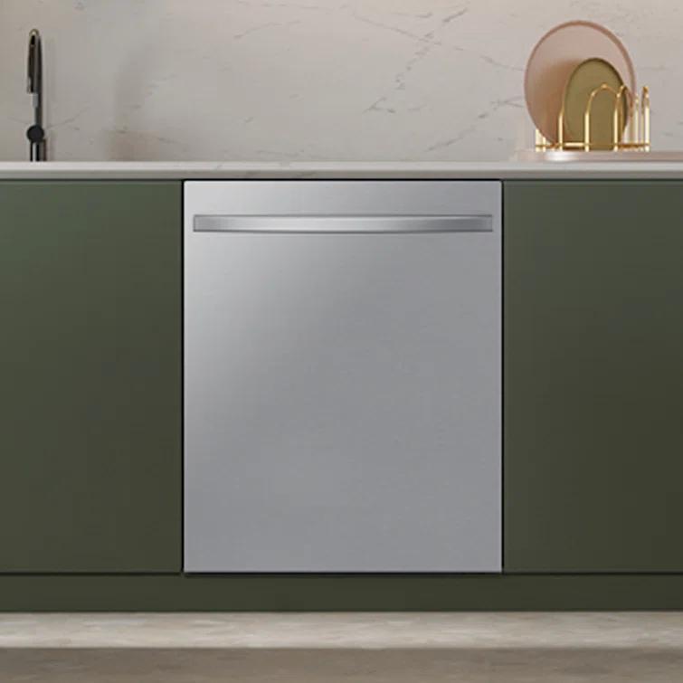 Samsung 24" 46 dBA ENERGY STAR Certified Smart Built-in Top Control Dishwasher with Adjustable Rack