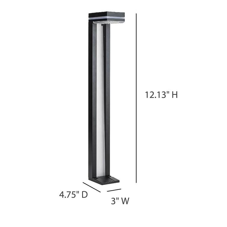 Sentry Modern 60 Lumens Solar Outdoor LED Landscape Pathway Light - 2 Pack