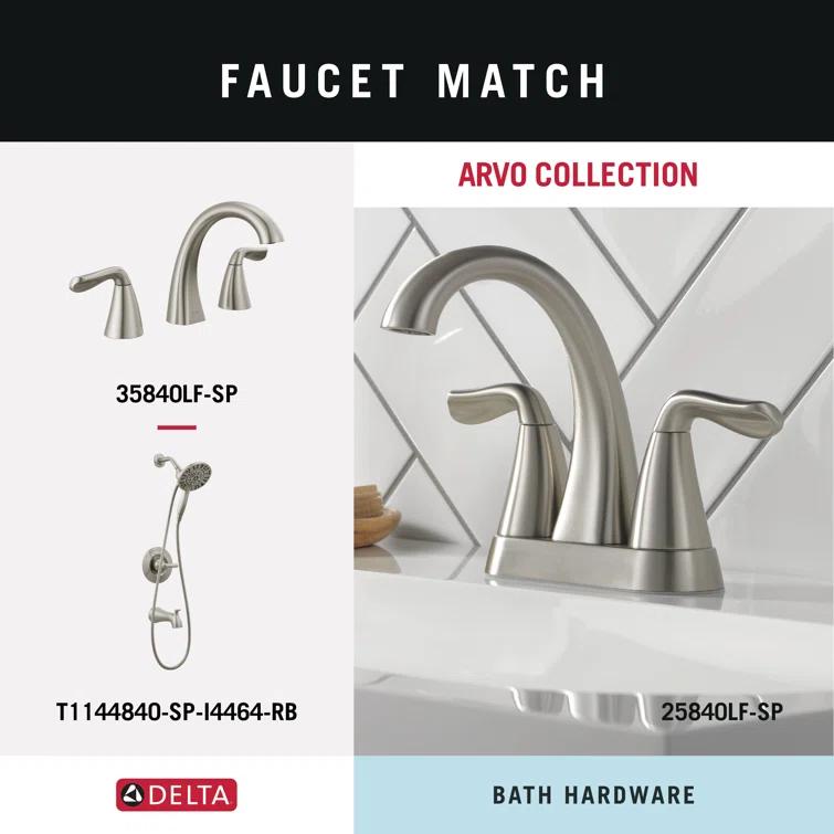 Delta Arvo Wall Mount Square Open Towel Ring Bath Hardware Accessory in Brushed Nickel ARV46-DN