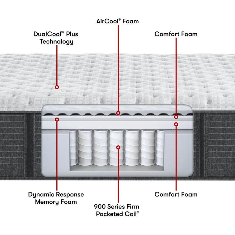 Beautyrest Silver BRS900-C Extra Firm 13.75" Hybrid Mattress