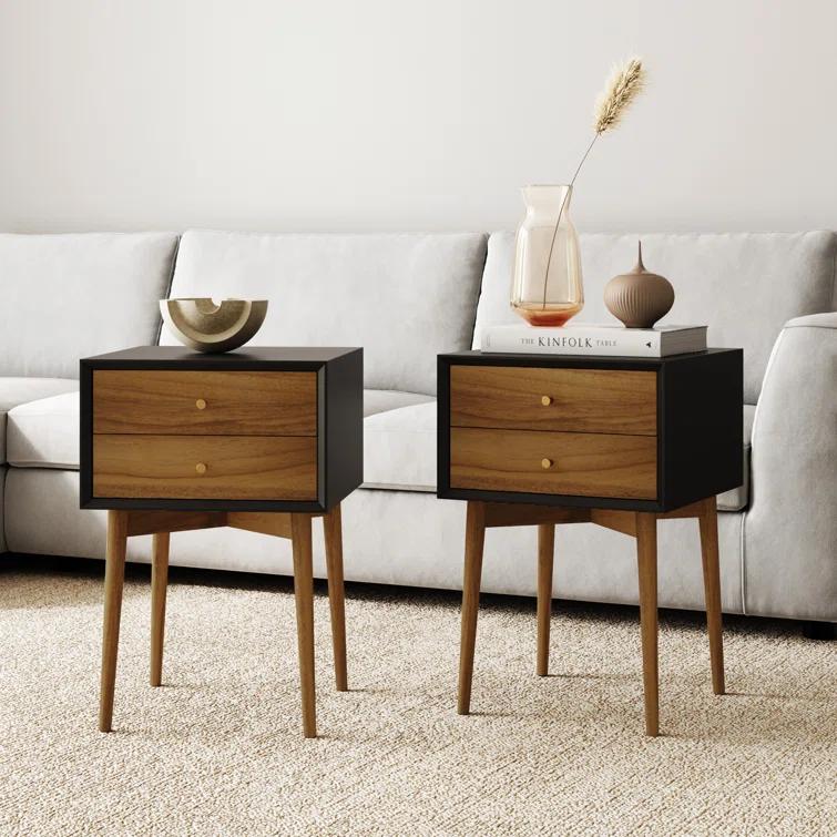 Harper Wood Nighstand With Storage