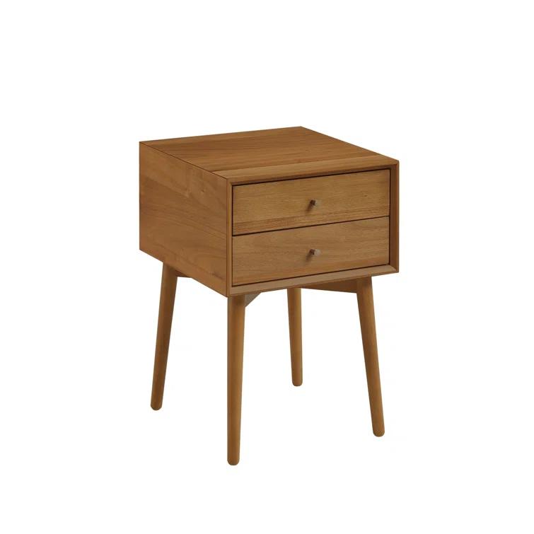 Harper 2-Drawer Wood Nightstand with Storage