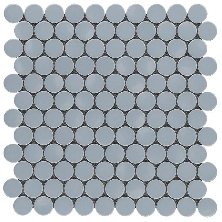 Zen 12.32'' W x 12.99'' L Ceramic Penny Round Mosaic Floor and Wall Tile (1.11 sq. ft./ each)