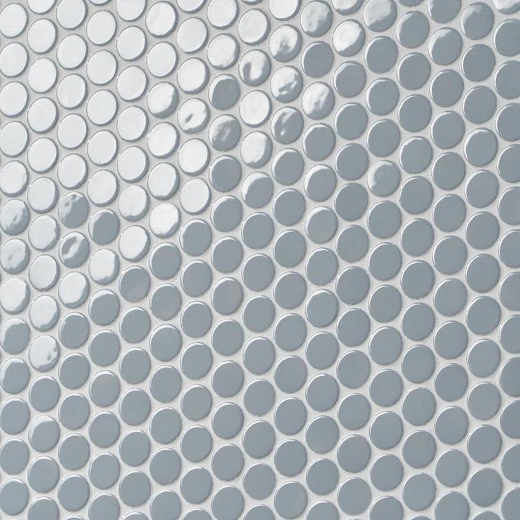 Zen 12.32'' W x 12.99'' L Ceramic Penny Round Mosaic Floor and Wall Tile (1.11 sq. ft./ each)