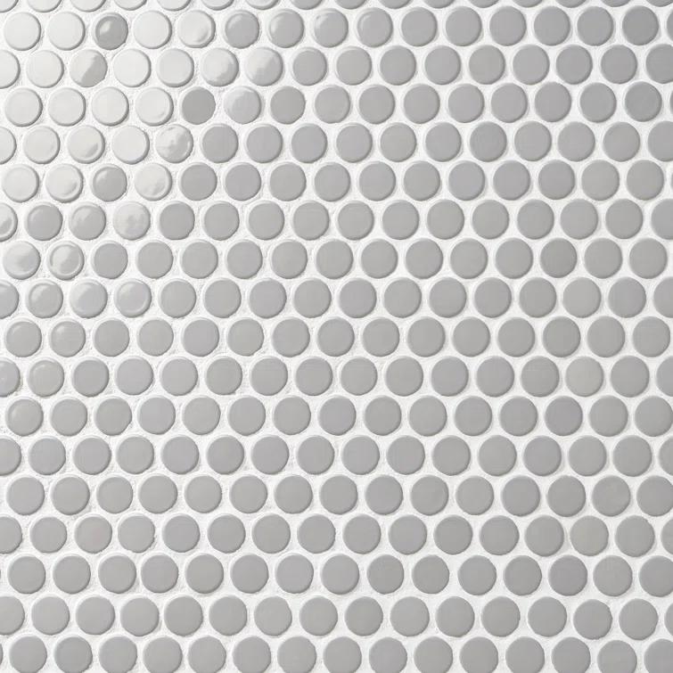Zen 12.32'' W x 12.99'' L Ceramic Penny Round Mosaic Floor and Wall Tile (1.11 sq. ft./ each)