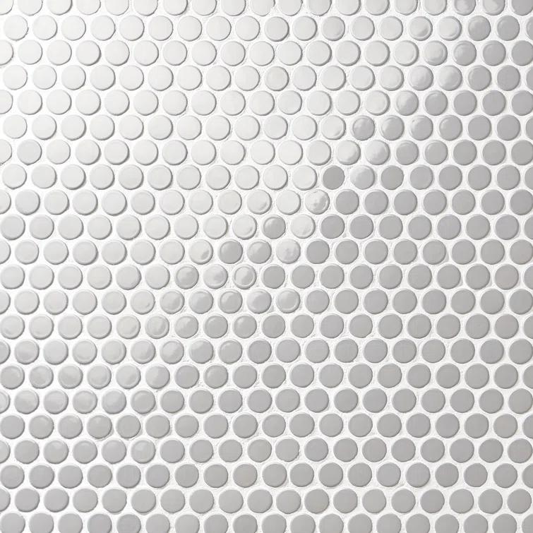 Zen 12.32'' W x 12.99'' L Ceramic Penny Round Mosaic Floor and Wall Tile (1.11 sq. ft./ each)