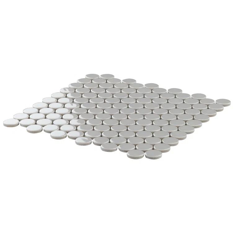 Zen 12.32'' W x 12.99'' L Ceramic Penny Round Mosaic Floor and Wall Tile (1.11 sq. ft./ each)
