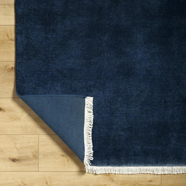 Clio Hand Loomed Wool Midnight Blue Rug