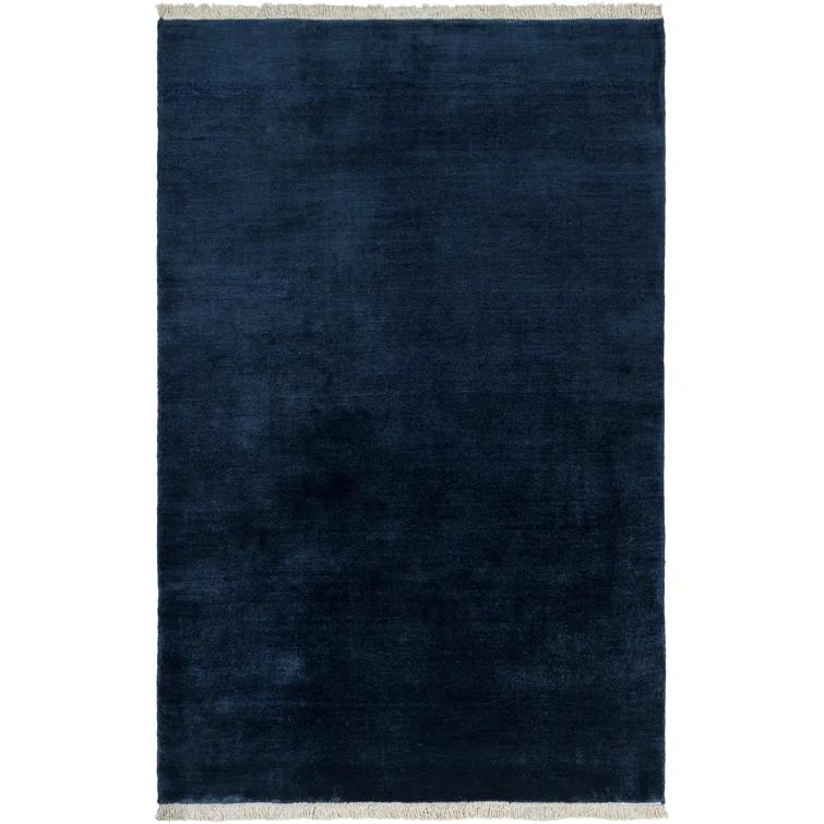 Clio Hand Loomed Wool Navy Rug