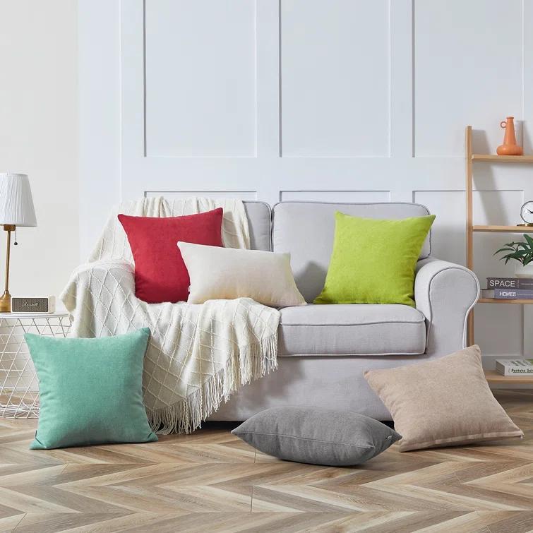 Square Chenille Pillow Cover (Set of 2)