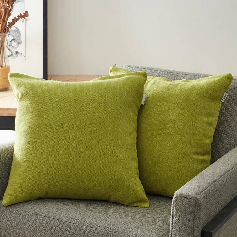 Square Chenille Pillow Cover (Set of 2)
