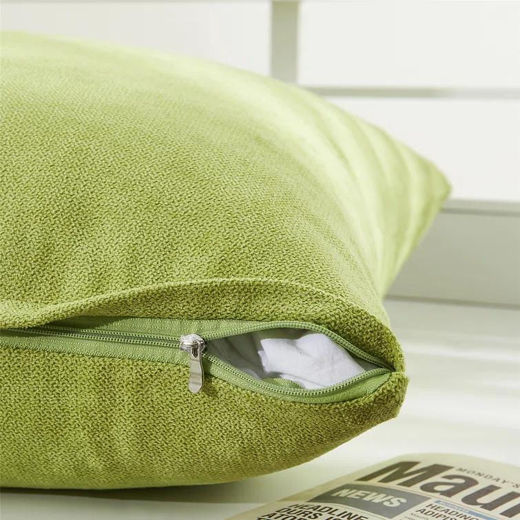 Square Chenille Pillow Cover (Set of 2)