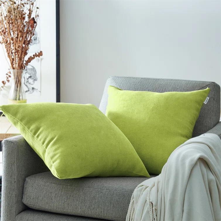 Square Chenille Pillow Cover (Set of 2)