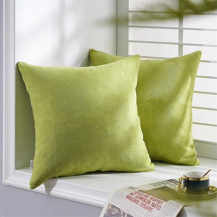 Square Chenille Pillow Cover (Set of 2)
