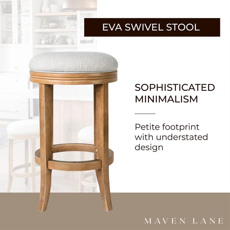 Maven Lane Maven Lane Eva Stool with Fabric Upholstery