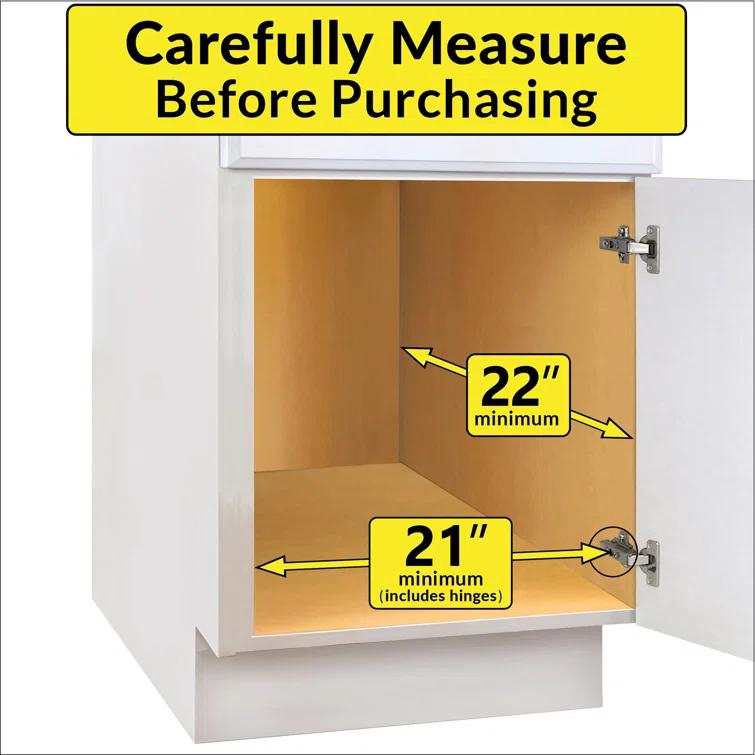 LYNK PROFESSIONAL LYNK PROFESSIONAL Select Pull Out Cabinet Organizer for Kitchen Cabinets, Wood and Chrome