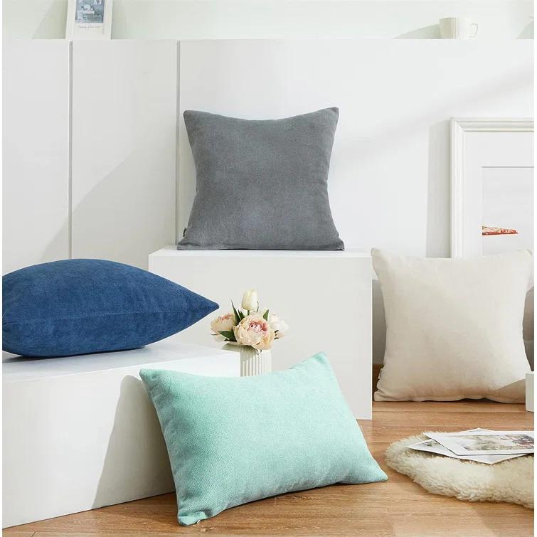 Topfinel Square Chenille Pillow Cover (Set of 2)