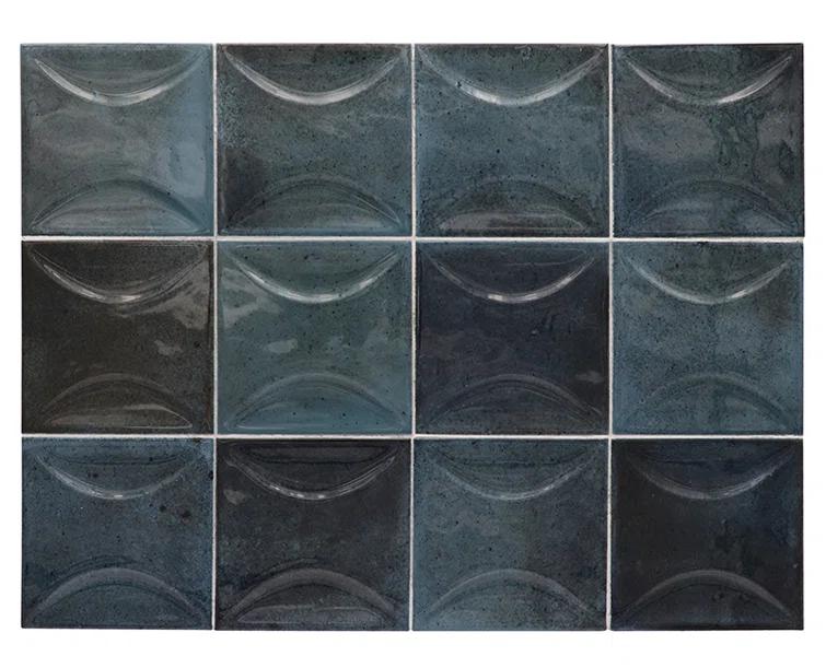 Antiek 3.94 in. x 3.94 in. Glossy Ceramic Square Deco Wall Tile (6.68 sq. ft./case) (60-pack)