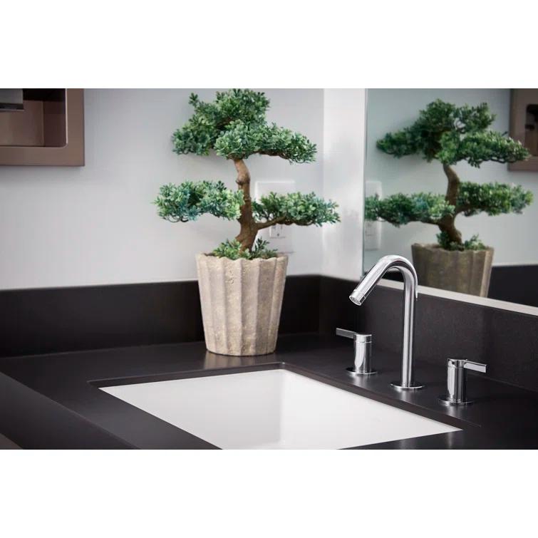 Verticyl Rectangular Undermount Bathroom Sink with Overflow