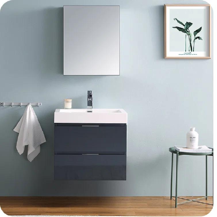 Valencia 24" Wall Mount Single Sink Bathroom Vanity Base Only (Top and Sink Not Included)