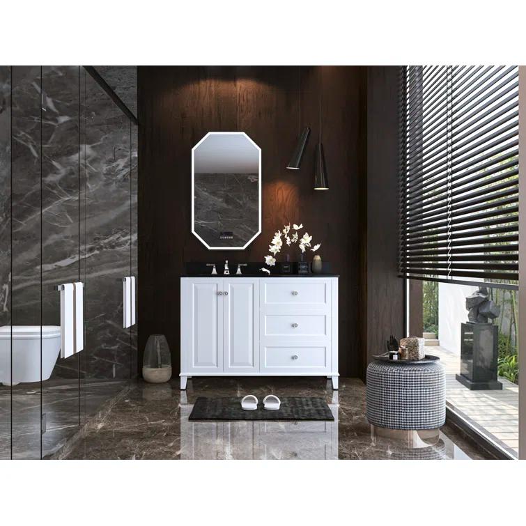 Hannah 48'' Single Bathroom Vanity with Quartz Top