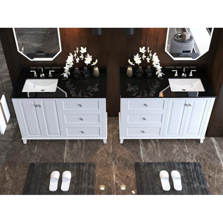 Hannah 48'' Single Bathroom Vanity with Quartz Top
