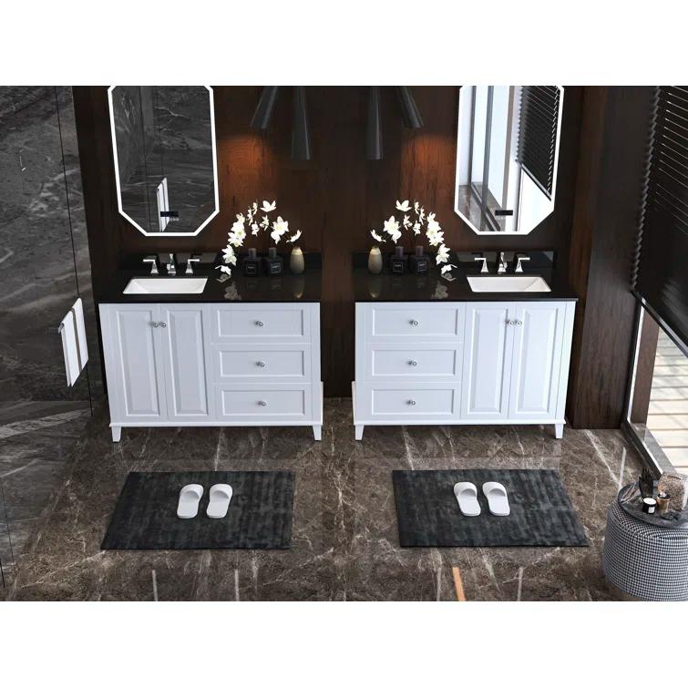 Hannah 48'' Single Bathroom Vanity with Quartz Top
