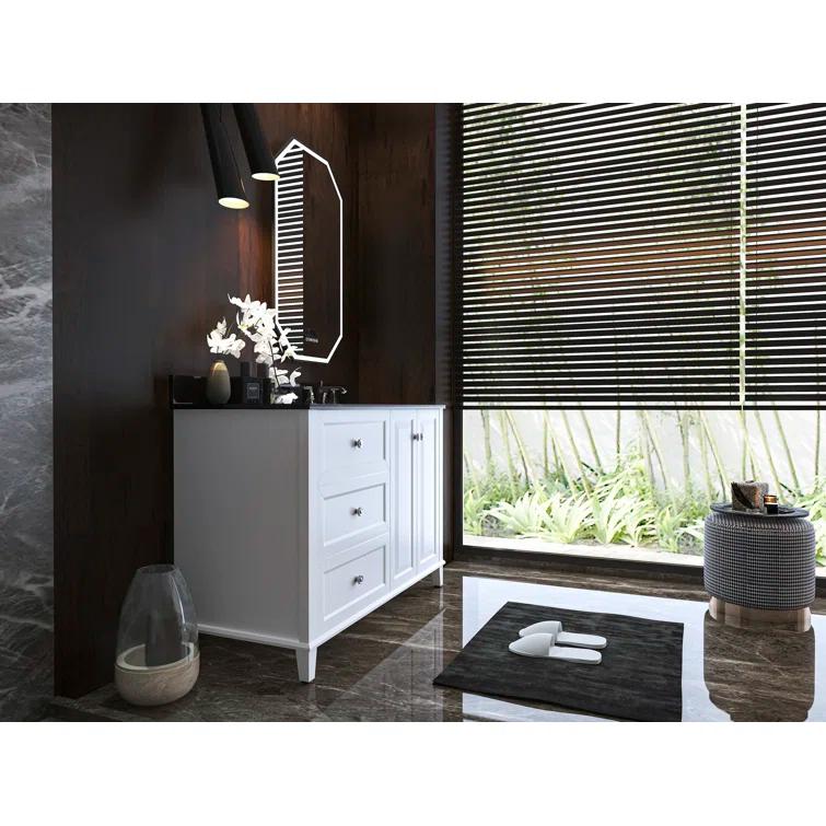 Hannah 48'' Single Bathroom Vanity with Quartz Top