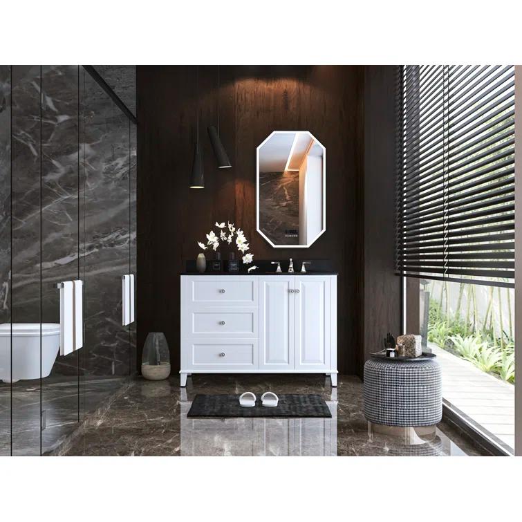 Hannah 48'' Single Bathroom Vanity with Quartz Top
