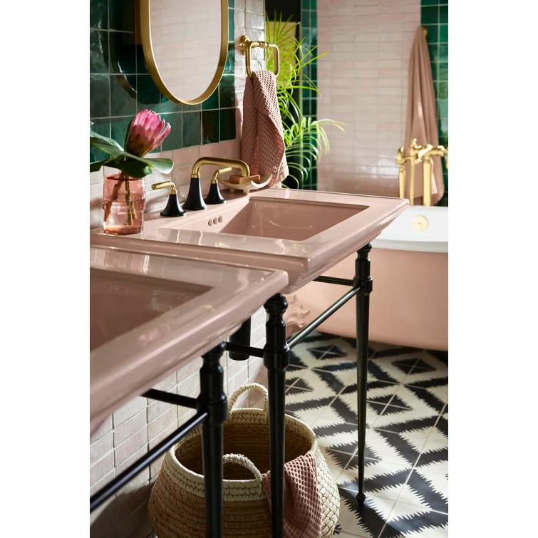 Memoirs® Stately Pedestal/Console Table Bathroom Sink Basin with Single Faucet-hole Drilling