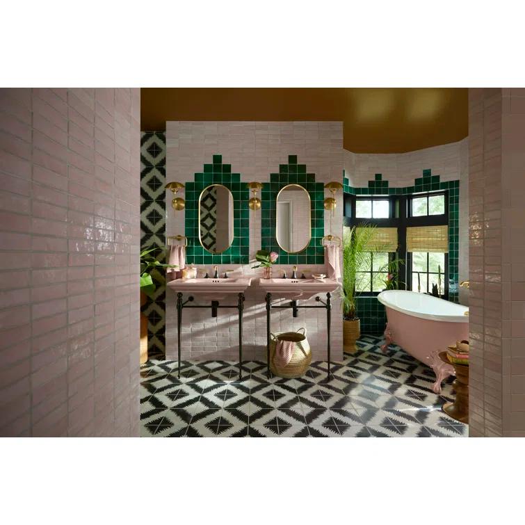 Memoirs® Stately Pedestal/Console Table Bathroom Sink Basin with Single Faucet-hole Drilling