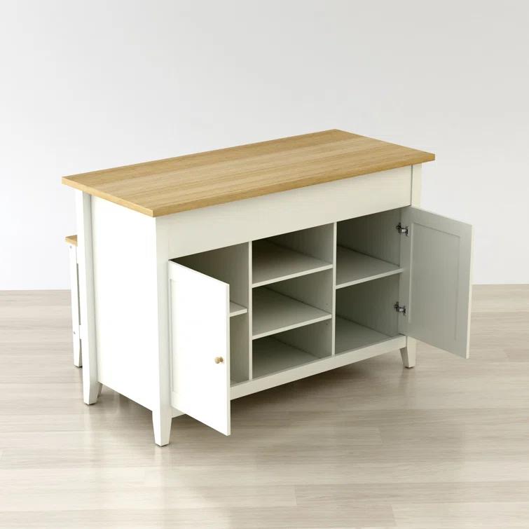 Anderson Teak KC-053 Delphi 52.7' Kitchen Island Cabinet