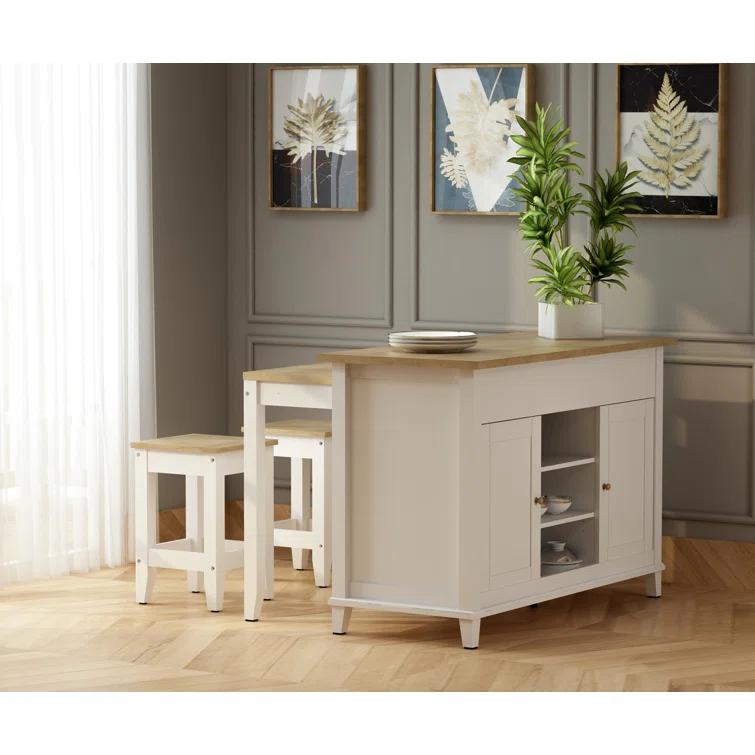 Anderson Teak KC-053 Delphi 52.7' Kitchen Island Cabinet