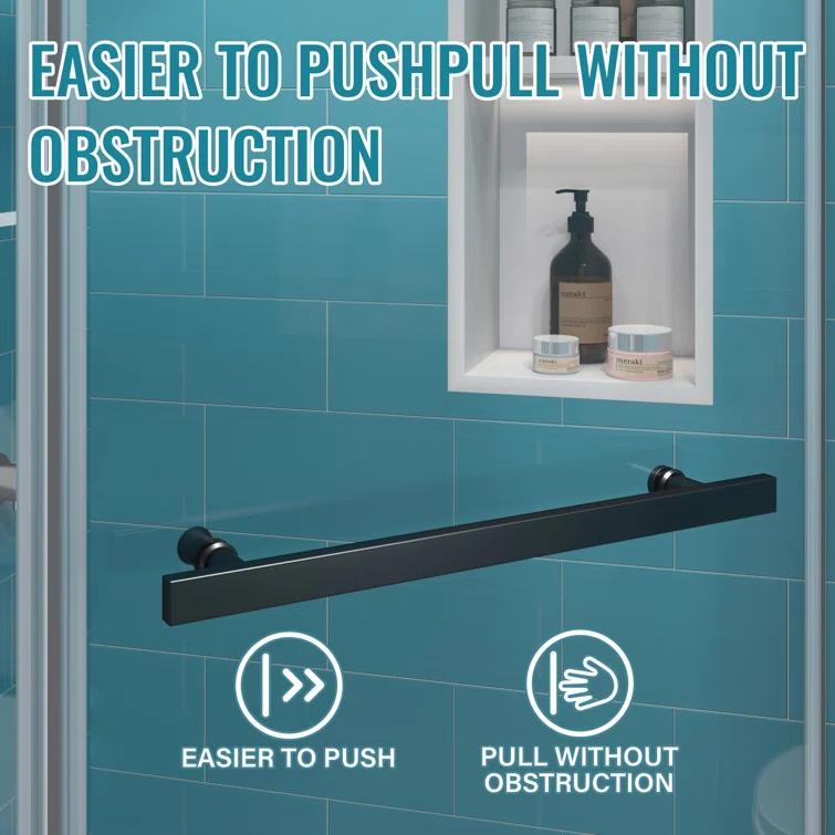 36 in. W x 72 in. H Neo Angle Pivot Semi Frameless Corner Shower Enclosure