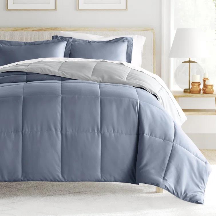 Reversible Down-Alternative Comforter Bedding Set