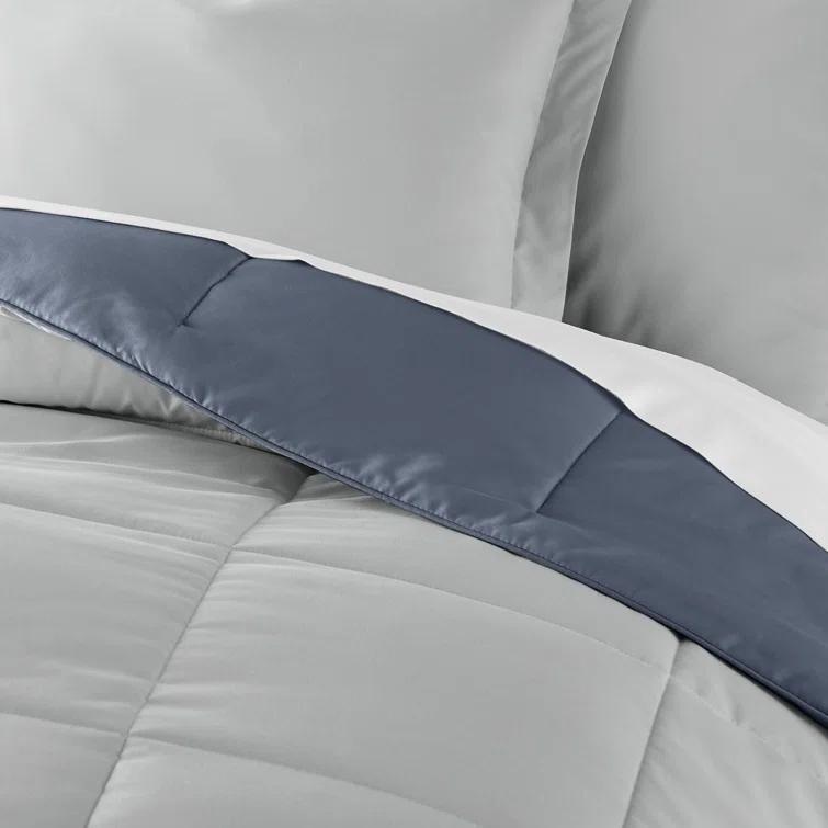 Reversible Down-Alternative Comforter Bedding Set
