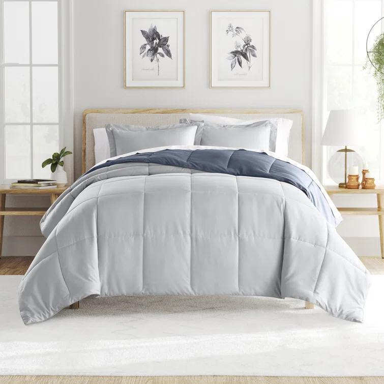 Reversible Down-Alternative Comforter Bedding Set